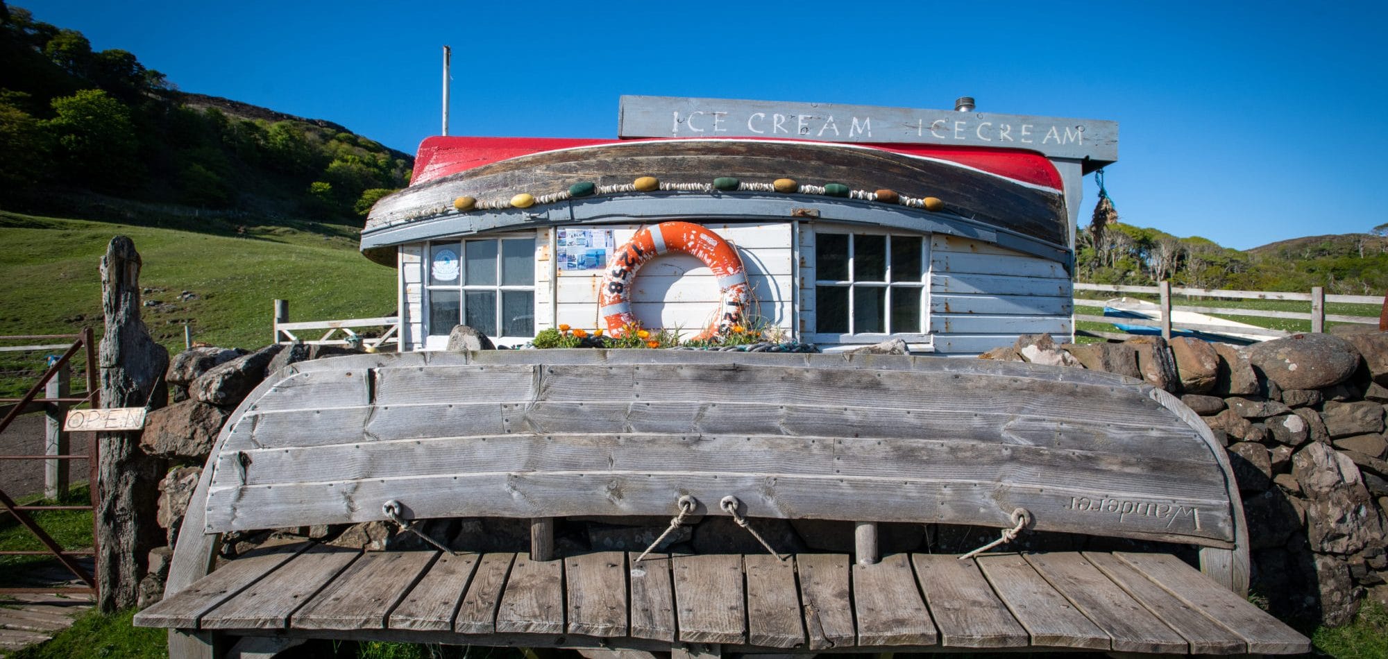 Un helado en Calgary Bay
